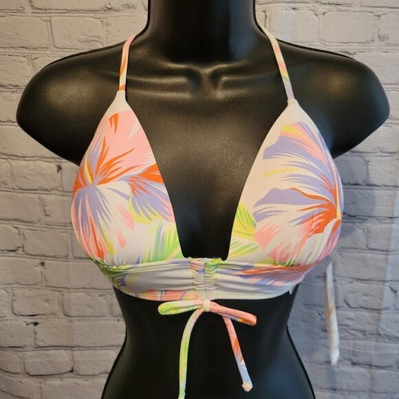 Salt + Cove Juniors' Hibiscus Garden Molded Push-up Bikini Top - Picture 1 of 5